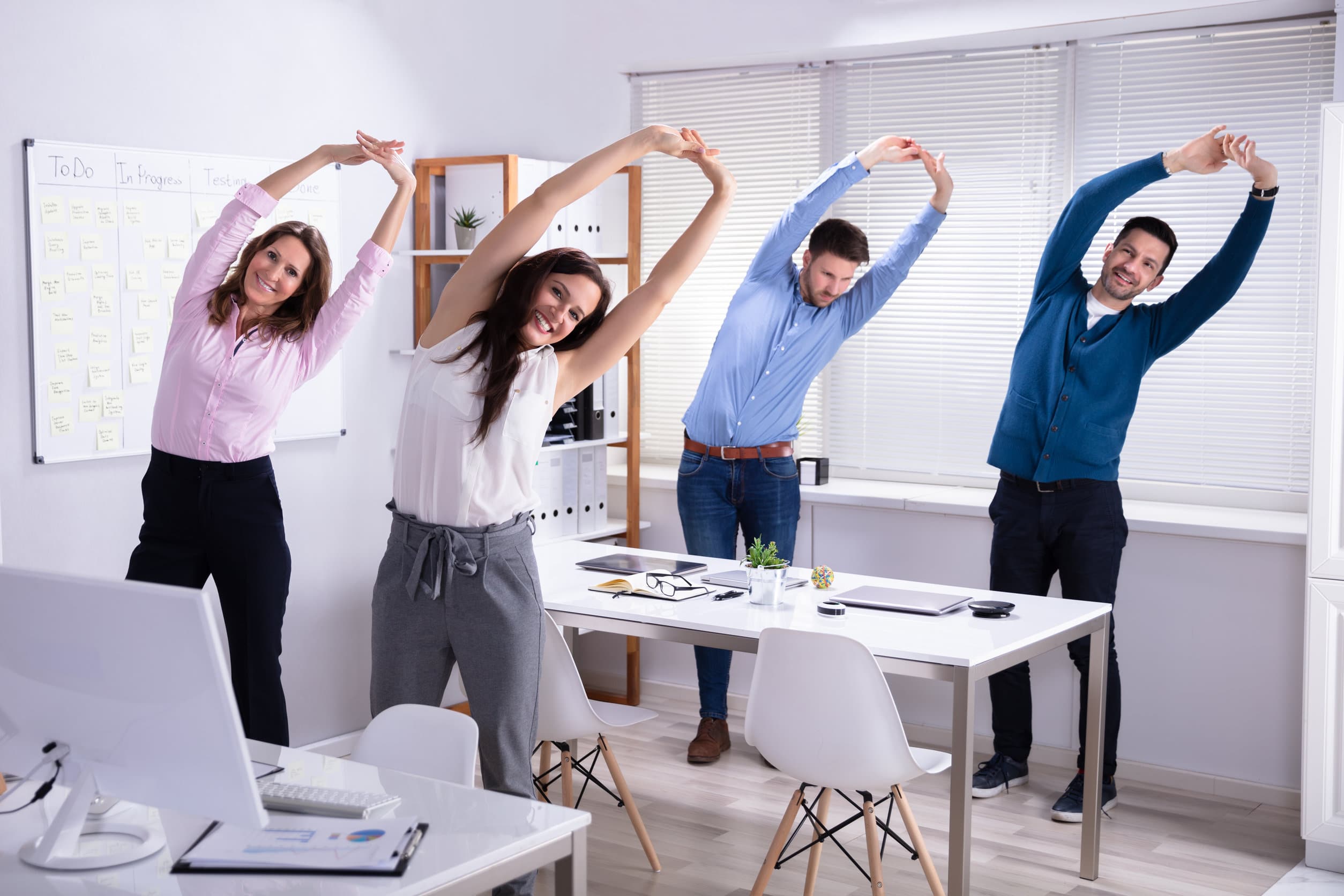 Yoga Poses You Can Do at the Desk